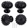 OctinPris Black Cabinet Knobs 4 Pack Black Kitchen Drawer Knob Matte Black Dresser Knobs Pumpkin Pulls 30mm118in for Bathroom Chest Closet Door Cupboard