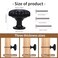 OctinPris Black Cabinet Knobs 4 Pack Black Kitchen Drawer Knob Matte Black Dresser Knobs Pumpkin Pulls 30mm118in for Bathroom Chest Closet Door Cupboard