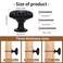 OctinPris Black Cabinet Knobs 4 Pack Black Kitchen Drawer Knob Matte Black Dresser Knobs Pumpkin Pulls 30mm118in for Bathroom Chest Closet Door Cupboard