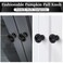 OctinPris Black Cabinet Knobs 4 Pack Black Kitchen Drawer Knob Matte Black Dresser Knobs Pumpkin Pulls 30mm118in for Bathroom Chest Closet Door Cupboard