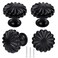 OctinPris Black Cabinet Knobs 4 Pack Black Kitchen Drawer Knob Matte Black Dresser Knobs Pumpkin Pulls 30mm118in for Bathroom Chest Closet Door Cupboard