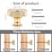 OctinPris Champagne Gold Cabinet Knob 4 Pack Gold Drawer Knobs with Knurled Edge Aluminium Round Dresser Pull Handle 30mm for Kitchen Bathroom Closet Door Furniture Hardware