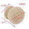 Oedema 20PCS Mini Furniture Knobs Wooden Cabinet Pull Knobs Unfinished Drawer Bookcase Pull Handle Knobs 0707 with Screws