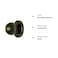 Better Home Pack of 4 Oil Rubbed Bronze Bifold Knob with backplate by