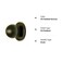 Better Home Pack of 4 Oil Rubbed Bronze Bifold Knob with backplate by