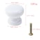 Pastlla 10Pcs Wood Drawer Knob Round Mushroom Shape Wooden Cabinet Knobs Pull Handle Decorative Cabinet Knobs for Cupboard Closet Bedroom Wardrobe White 079 20mm