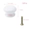 Pastlla 10Pcs Wood Drawer Knob Round Mushroom Shape Wooden Cabinet Knobs Pull Handle Decorative Cabinet Knobs for Cupboard Closet Bedroom Wardrobe White 134 34mm