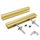 Peaha 6 Pack Adjustable Drawer Pulls Matte Gold Cabinet Handles 1in to 4in Hole Centers