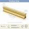 Peaha 6 Pack Adjustable Drawer Pulls Matte Gold Cabinet Handles 1in to 4in Hole Centers
