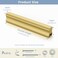 Peaha 6 Pack Adjustable Drawer Pulls Matte Gold Cabinet Handles 1in to 4in Hole Centers