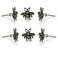 Perilla Home Set of 6 Bee Knobs Decorative Knobs for Home Kitchen Cabinet Cupboard Glass Door Dresser Wardrobe and Drawer Pulls Chrome