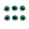Perilla Home Set of 6 Ceramic Door Knobs Decorative Round Door Knobs Handle with Screw Cupboard Drawer Dresser Bedroom Kitchen Cabinet Wardrobe Pulls 165 x 15 x 125 Nantes Turquoise