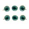Perilla Home Set of 6 Ceramic Door Knobs Decorative Round Door Knobs Handle with Screw Cupboard Drawer Dresser Bedroom Kitchen Cabinet Wardrobe Pulls 165 x 15 x 125 Nantes Turquoise