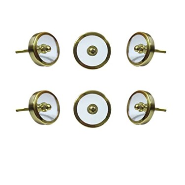 Perilla Home Set of 6 Crystal Knobs Decorative Varna Knobs for Home Kitchen Cabinet Hardware Cupboard Glass Door Dresser Wardrobe and Drawer Pulls Clear