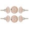 Perilla Home Set of 6 Knobs Decorative Pink Crystal Knobs Premium Glass Knobs for Cabinet Drawers Dresser Home Decore Kitchen Hardware Cupboard Glass Door Wardrobe and Drawer Pulls Handles