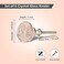 Perilla Home Set of 6 Knobs Decorative Pink Crystal Knobs Premium Glass Knobs for Cabinet Drawers Dresser Home Decore Kitchen Hardware Cupboard Glass Door Wardrobe and Drawer Pulls Handles
