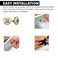 Perilla Home Sirius Beige Round Pack of 6 Brass Metal Interior Exterior Passage Kitchen Cabinets Knobs Multi Design Antique Drawer Knobs Handmade for Closet Hallway Doors Bedrooms Bathroom
