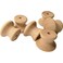 Pinehurst Crafts Unfinished Wood Drawer Pull Knobs Perfect for Kitchen Cabinet Knobs Furniture DIY Dresser Drawer Pulls or Crafting 34Inch Pack of 12
