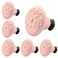 Piutouyar Ceramic Kitchen Cabinet Knobs Pink 10Pcs 13Inch Diameter Retro Style