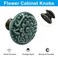 Piutouyar Green Ceramic knobs Kitchen Cabinet Knobs Retro Dresser Knobs Drawer Knobs Furniture Knobs and Pulls for Drawer Dressers Cupboard Closet 34mm 13Inch Diameter15Pcs