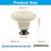 Piutouyar Light Yellow Ceramic Knobs and Pulls for Drawer Dressers Cupboard Closet 34mm 13Inch Diameter 10Pcs