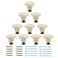 Piutouyar Light Yellow Ceramic Knobs and Pulls for Drawer Dressers Cupboard Closet 34mm 13Inch Diameter 10Pcs