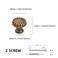 POVEFONK 10 Pack Antique Brass Kitchen Cabinet Knobs Vintage Drawer Knobs Aged Bronze Kitchen Cabinet Hardware Zinc Alloy Handles Drawer Knobs Dresser Handles
