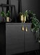 Primst 6pcs Solid Brass Cabinet KnobsLeaf Shape Furniture Handles Pulls for DoorKitchen DrawerDresser Drawer Grey6PCS