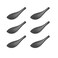 Primst 6pcs Solid Brass Cabinet KnobsLeaf Shape Furniture Handles Pulls for DoorKitchen DrawerDresser Drawer Grey6PCS