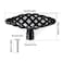 Pxyelec 6 Pack Muted Black Birdcage Nest Twist Cabinet Wardrobe Door Handle Drawer Cupboard Kitchen Dresser Pull Single Hole
