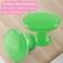 Qjaiune 10pcs Metal Cabinet Knobs Green Drawer Knobs Round Shaped Dresser Knobs Cute Kitchen Cabinet Pull Handles Small Vanity Knobs Hardware Closet Cupboard Knobs for Kids Girls Childrens Bedroom