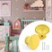 Qjaiune 10pcs Metal Cabinet Knobs Yellow Drawer Knobs Round Shaped Dresser Knobs Cute Kitchen Cabinet Pull Handles Small Vanity Knobs Hardware Closet Cupboard Knobs for Kids Girls Childrens Bedroom