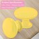 Qjaiune 10pcs Metal Cabinet Knobs Yellow Drawer Knobs Round Shaped Dresser Knobs Cute Kitchen Cabinet Pull Handles Small Vanity Knobs Hardware Closet Cupboard Knobs for Kids Girls Childrens Bedroom