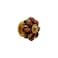 Rasiya Art Cabinet Knobs Boho Handmade Ceramic Dresser Pulls Kitchen Cupboard Wardrobe Handle Countryside Farmhouse Decor Furniture Hardware Brown Dotted Pack of 4