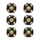 Rasiya Art Dresser Knobs Countryside Handmade Ceramic Drawer Handle Kitchen Cabinets Cupboard Wardrobe Pulls Farmhouse Boho Furniture Hardware Black Heart Pack of 4