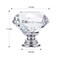 Ravinte 15 Pack Crystal Drawer Knobs Glass Cabinet Knobs Diamond Shaped 30 mm Silver Base