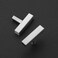 Ravinte 3 Pack Brushed Nickel T Bar Cabinet Knobs 2 Inch Square Drawer Knobs Silver Single Hole Kitchen Cabinet Pulls