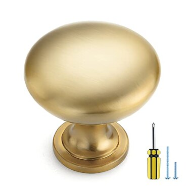 Ravinte 30 Pack Gold Cabinet Hardware Zinc Cabinet Door Knobs Drawer Knobs Kitchen Cabinet Knobs Gold Dresser Drawer Handles Brushed Brass Drawer Pulls