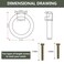 Rddconkit Modern Cabinet Drawer Pull Handle Dresser Wardrobe Cupboard Knob Ring Pack of 4 Black