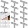 Romeda 12 Pack Silver Cabinet Knobs 2in Single Hole Cabinet Hardware with Screws 1in 15in Drawer Pulls Silver for Kitchen Bedroom Bathroom Furniture
