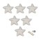 SeeRaphee Ceramic Cabinet Handles Dresser Knobs Drawer Pulls for Kids Room Door Handles Cupboard Knobs Lovely Starfish Shape 6 Pack White