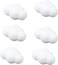 Semetall 6pcs Ceramic Cabinet Knobs with Cloud ShapeClouds Dresser Knobs Cute Cupboard Door Knobs with Screws for CabinetsDoors Dresser Kitchen and Cupboards