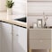 SHINY HANDLES Glass Cabinet Knobs Brushed NickelCrystal Pulls and Knobs for Dresser DrawerKitchen Cabinet Knobs Oval4 Pack
