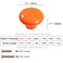 Sinyiol 15 Large Mushroom Shape Glossy Ceramic Cabinet Knobs 10Pcs Round Shape Cute Ceramic Drawer Knobs Kids Child Pulls Handles for Dressers Cupboard Wardrobe Dia 15inch Orange Dia 15