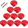 Sinyiol 15 Large Mushroom Shape Glossy Ceramic Cabinet Knobs 10Pcs Round Shape Cute Ceramic Drawer Knobs Kids Child Pulls Handles for Dressers Cupboard Wardrobe Dia 15inch Red Dia 15
