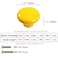 Sinyiol 15 Large Mushroom Shape Glossy Ceramic Cabinet Knobs 10Pcs Round Shape Cute Ceramic Drawer Knobs Kids Child Pulls Handles for Dressers Cupboard Wardrobe Dia 15inch Yellow Dia 15