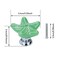 Brosay Starfish Drawer Knobs Coastal Kitchen Cabinet Knobs Beach Themeb Knob Ceramic Dresser Pulls and Handles for Dresser Cupboard Wardrobe Cabinet Handle Green