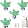 Brosay Starfish Drawer Knobs Coastal Kitchen Cabinet Knobs Beach Themeb Knob Ceramic Dresser Pulls and Handles for Dresser Cupboard Wardrobe Cabinet Handle Green