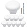 suiwotin Suiwotin 10pcs White Ceramic Cabinet Knobs Round Decorative Drawer Pulls for Closet Cupboard Furniture