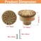 suiwotin Suiwotin 6pcs Rattan Dresser Knobs Boho Natural Wood Wicker Woven Drawer Pulls Wooden Decorative Cabinet Handles for Pantry Cupboard Furniture Large